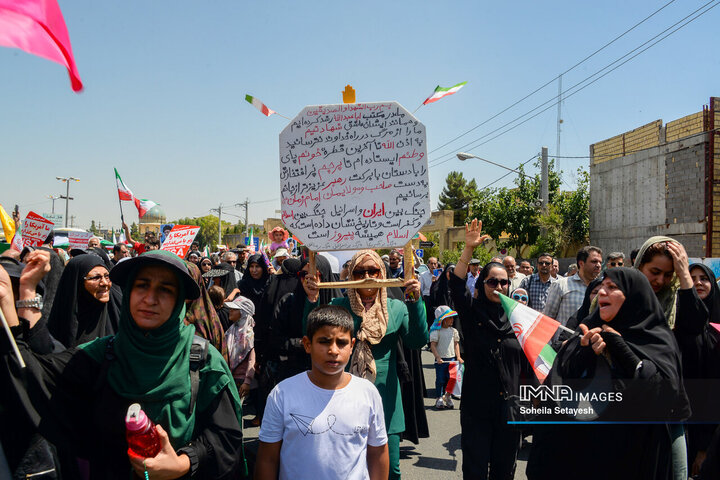 راهپیمایی جمعه خشم و نصر در شیراز