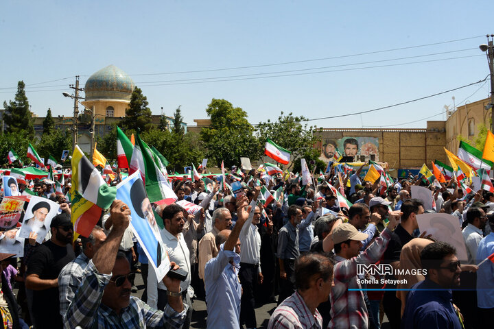 راهپیمایی جمعه خشم و نصر در شیراز