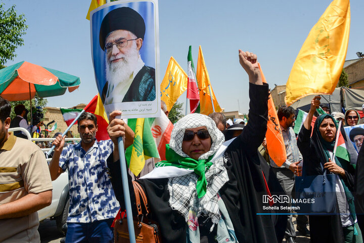 راهپیمایی جمعه خشم و نصر در شیراز