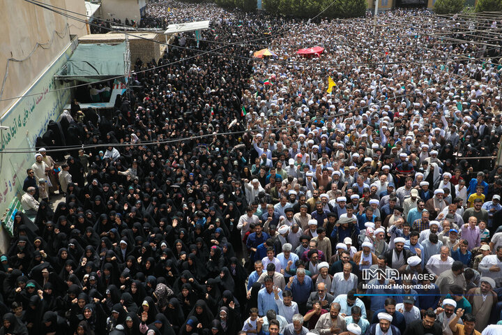 تشییع شهدای تجاوز رژیم صهیونیستی در جمعه «خشم و نصر»  - قم