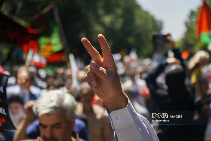 راهپیمیایی جمعه خشم و نصر در تبریز