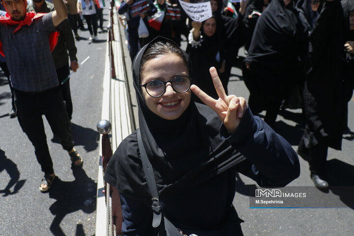 راهپیمیایی جمعه خشم و نصر در تبریز