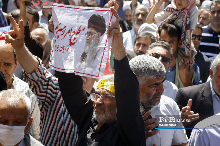 راهپیمیایی جمعه خشم و نصر در تبریز