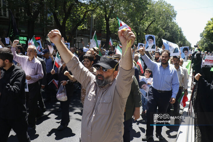 راهپیمیایی جمعه خشم و نصر در تبریز