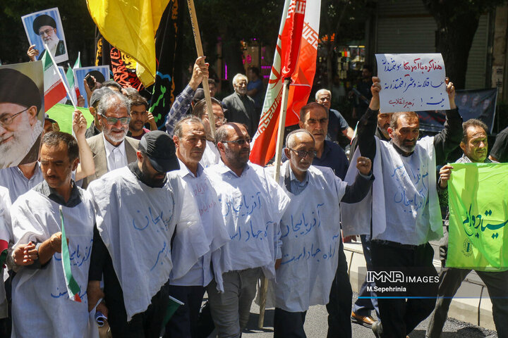 راهپیمیایی جمعه خشم و نصر در تبریز