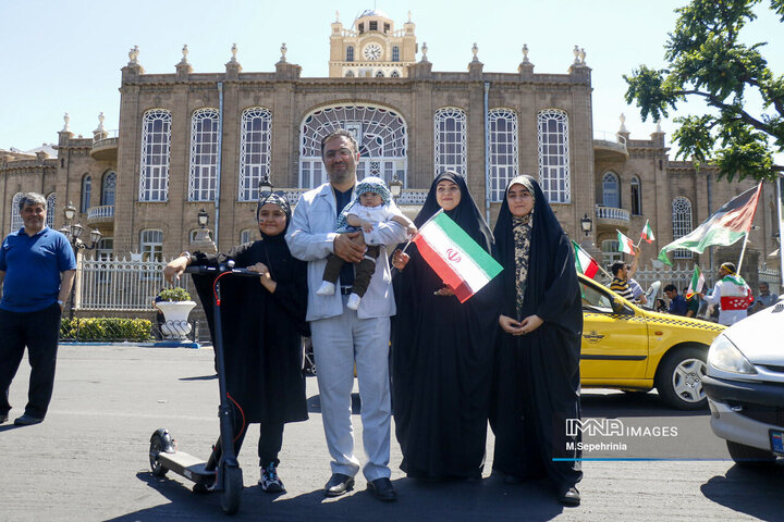 راهپیمیایی جمعه خشم و نصر در تبریز
