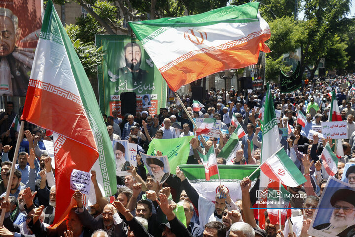 راهپیمیایی جمعه خشم و نصر در تبریز