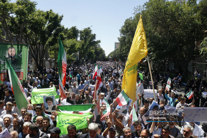 راهپیمیایی جمعه خشم و نصر در تبریز