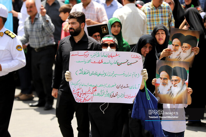 تشییع پیکر شهید کرمی در همدان