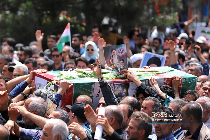 تشییع پیکر شهید کرمی در همدان