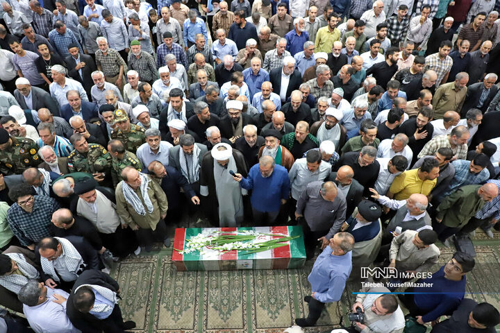 تشییع پیکر شهید کرمی در همدان