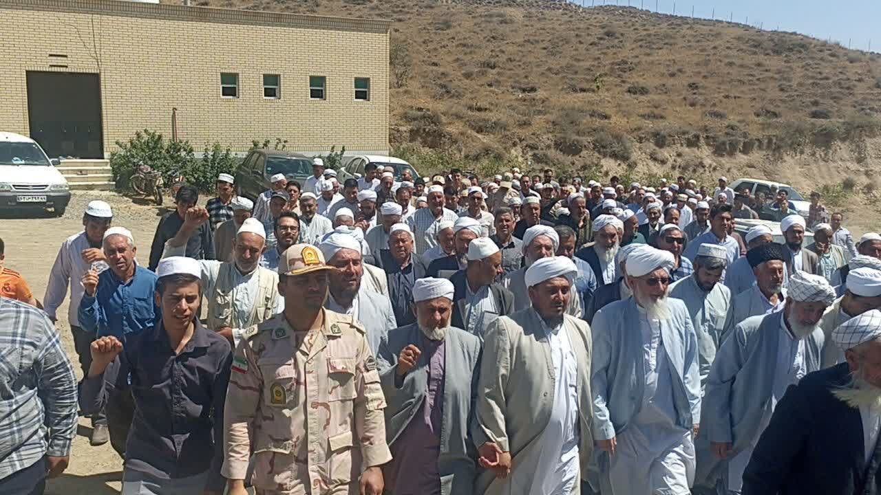 راهپیمایی اهل سنت خراسان شمالی در جمعه نصر