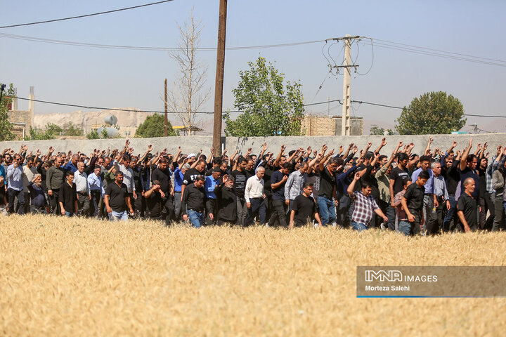 مراسم تشییع شهید «علیرضا اسماعیلی» در پیربکران اصفهان