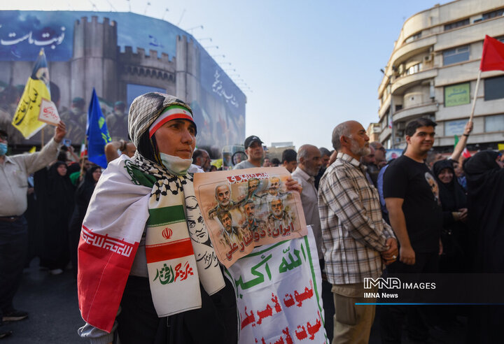 تجمع ضد آمریکایی و ضد صهیونیستی تهران