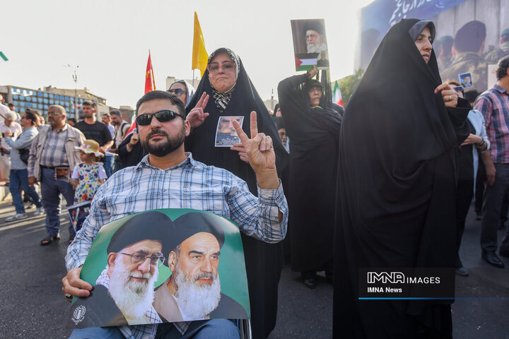 تجمع ضد آمریکایی و ضد صهیونیستی تهران