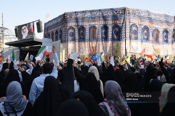 تجمع ضد آمریکایی و ضد صهیونیستی تهران