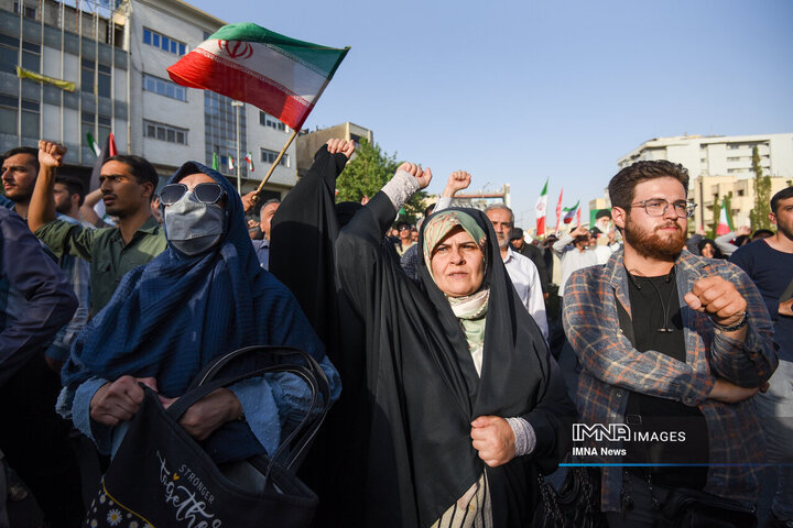 تجمع ضد آمریکایی و ضد صهیونیستی تهران