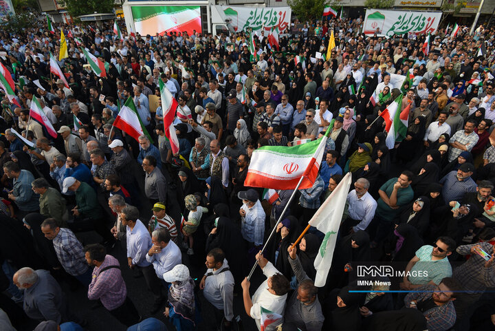 تجمع ضد آمریکایی و ضد صهیونیستی تهران