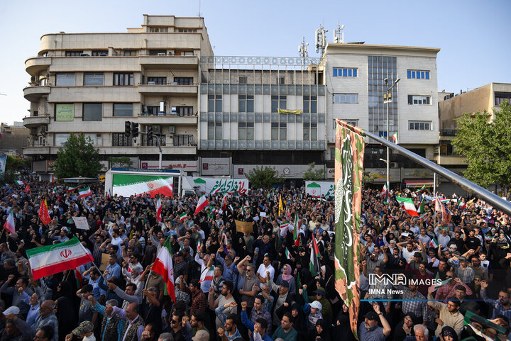 تجمع ضد آمریکایی و ضد صهیونیستی تهران