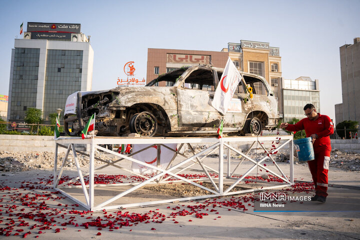 گلباران آمبولانس مورد هدف صهیونیست