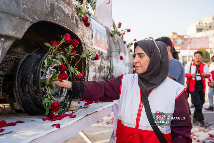 گلباران آمبولانس مورد هدف صهیونیست
