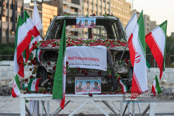 گلباران آمبولانس مورد هدف صهیونیست