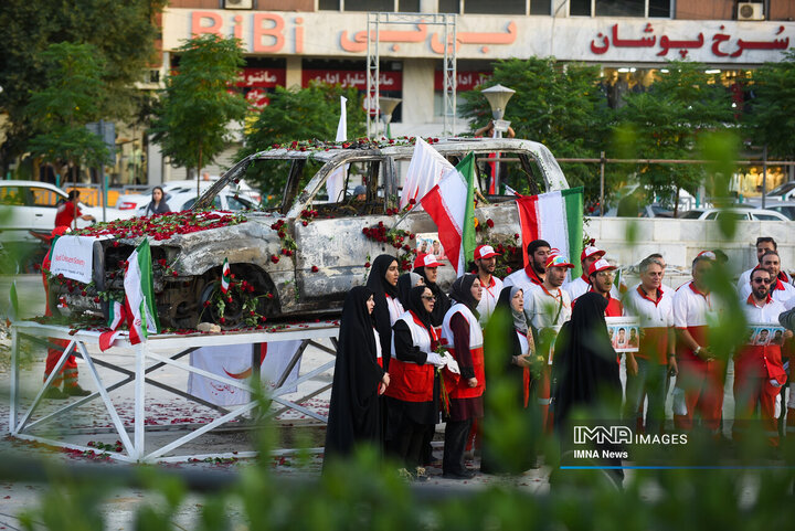 گلباران آمبولانس مورد هدف صهیونیست