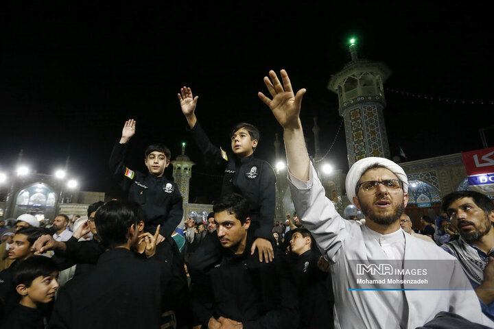 تجمع مردم قم در اعلام انزجار و فریاد انتقام دربرابر تجاوزات آمریکا و رژیم صهیونیستی