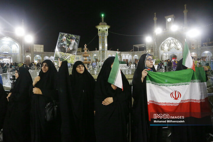 تجمع مردم قم در اعلام انزجار و فریاد انتقام دربرابر تجاوزات آمریکا و رژیم صهیونیستی