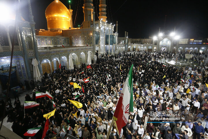 تجمع مردم قم در اعلام انزجار و فریاد انتقام دربرابر تجاوزات آمریکا و رژیم صهیونیستی
