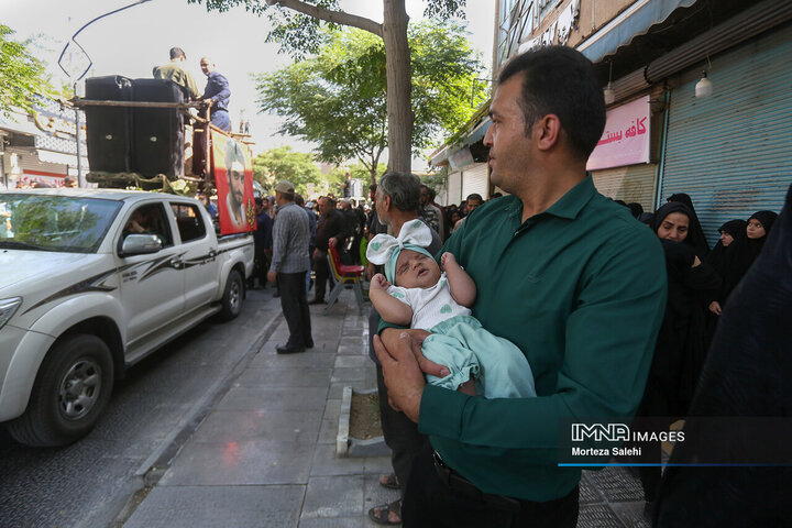 تشییع شهدای تجاوز رژیم صهیونیستی به کشور در نجف‌آباد