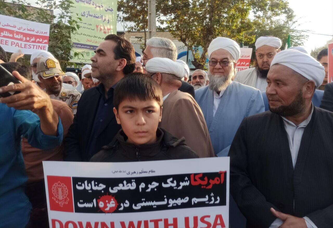 اعلام انزجار مردم دیار دارالمومنین از رِژیم صهیونیستی / تنوع اقدام رمز یکپارچگی گلستان است