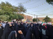 تجمع مردم اراک برای حمایت از نیروهای مسلح در جنگ با اسرائیل