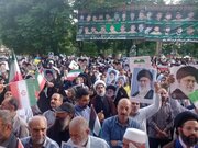 فیلم| میدان امام خمینی(ره) خرم‌آباد غرق در شور «بشارت فتح» شد