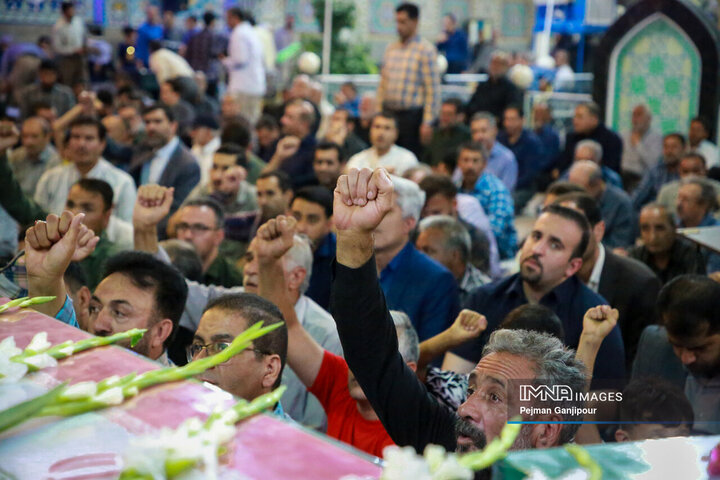 مراسم وداع با سردار شهید مهدی ربانی