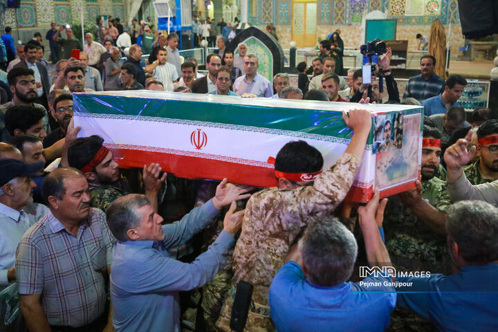 مراسم وداع با سردار شهید مهدی ربانی