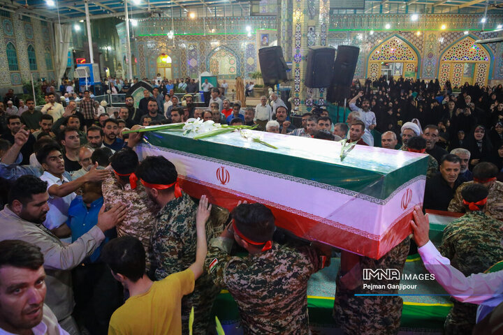 مراسم وداع با سردار شهید مهدی ربانی