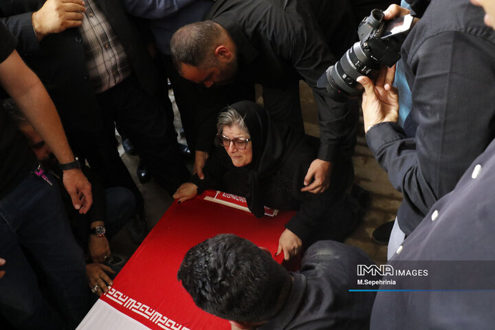 تشییع شهید حامد خیرالهی در تبریز