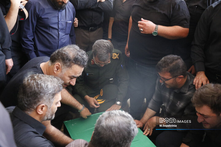 تشییع شهید حامد خیرالهی در تبریز