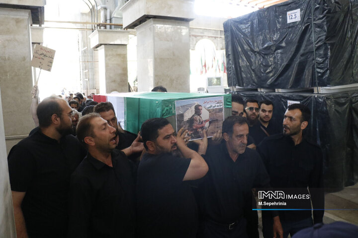 تشییع شهید حامد خیرالهی در تبریز