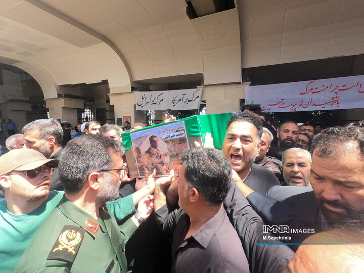 تشییع شهید حامد خیرالهی در تبریز