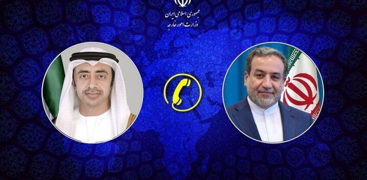 گفت‌وگوی تلفنی عراقچی با همتای اماراتی، ضرورت مقابله منطقه‌ای با شرارت رژیم صهیونیستی