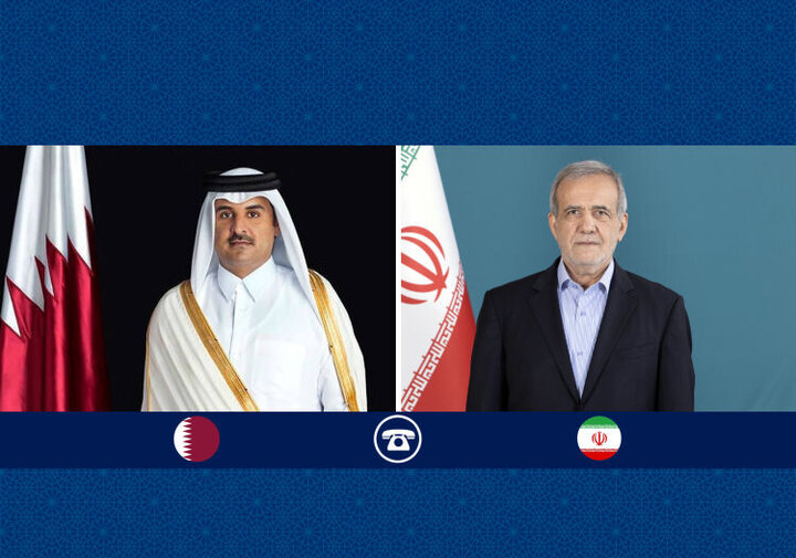 دلجویی پزشکیان از دولت و ملت قطر/ تأکید شیخ تمیم بر گسترش روابط دو کشور