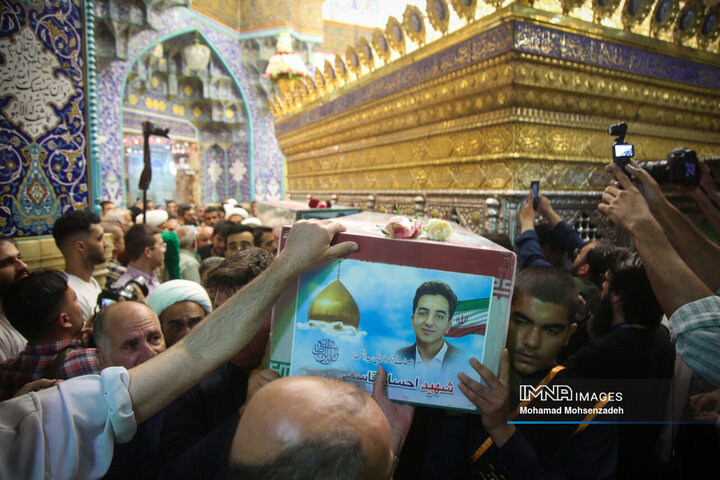 تشییع 8 شهید تجاوز رژیم صهیونیستی به کشور در قم