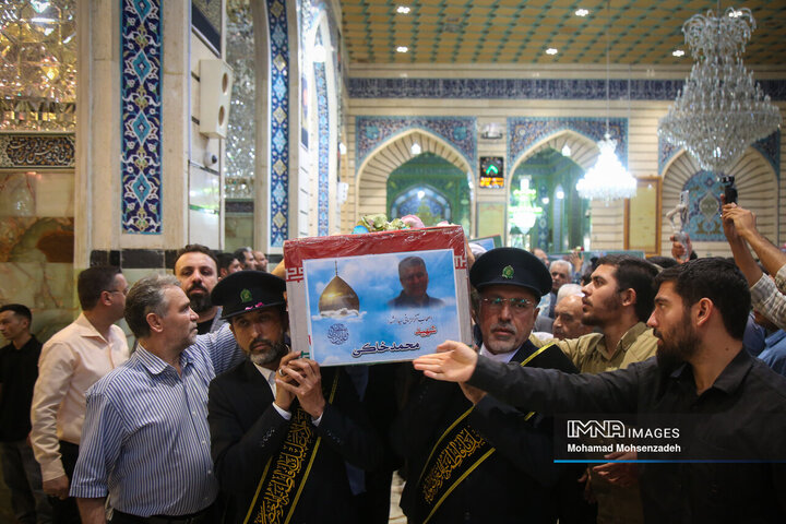 تشییع 8 شهید تجاوز رژیم صهیونیستی به کشور در قم