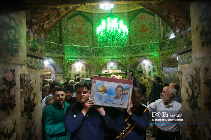 تشییع 8 شهید تجاوز رژیم صهیونیستی به کشور در قم