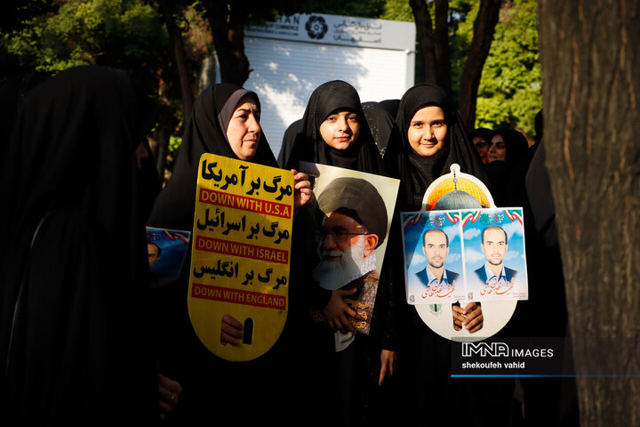 وداع قهرمانانه با سردار شهید مهدی ربانی و شهدای تجاوز رژیم صهیونیستی در اصفهان - 2