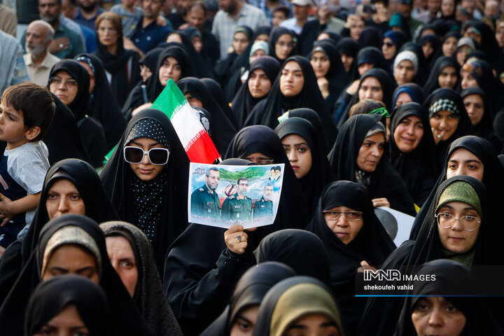 وداع قهرمانانه با سردار شهید مهدی ربانی و شهدای تجاوز رژیم صهیونیستی در اصفهان - 2