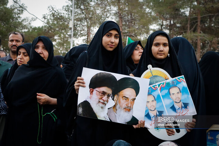 وداع قهرمانانه با سردار شهید مهدی ربانی و شهدای تجاوز رژیم صهیونیستی در اصفهان - 2