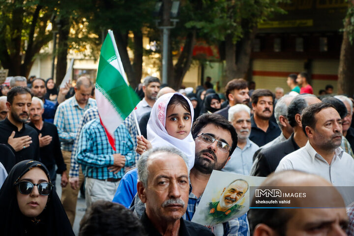 وداع قهرمانانه با سردار شهید مهدی ربانی و شهدای تجاوز رژیم صهیونیستی در اصفهان - 2